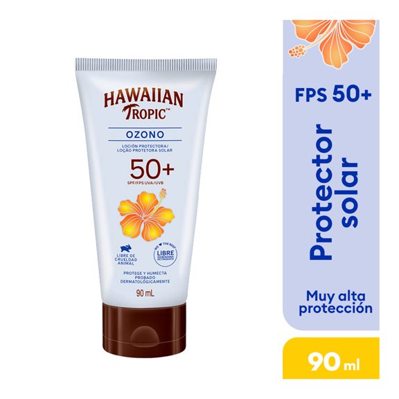 Protector Solar Hawaiian Tropic Ozono fps 50+ muy alta protección 90 ml