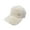 White, variant on Eoperou Peaked Cap Adjustable Fleece Solid Color Plush Long Brim Warm Washable Hip-hop Style Baseball Hat for Daily Wear