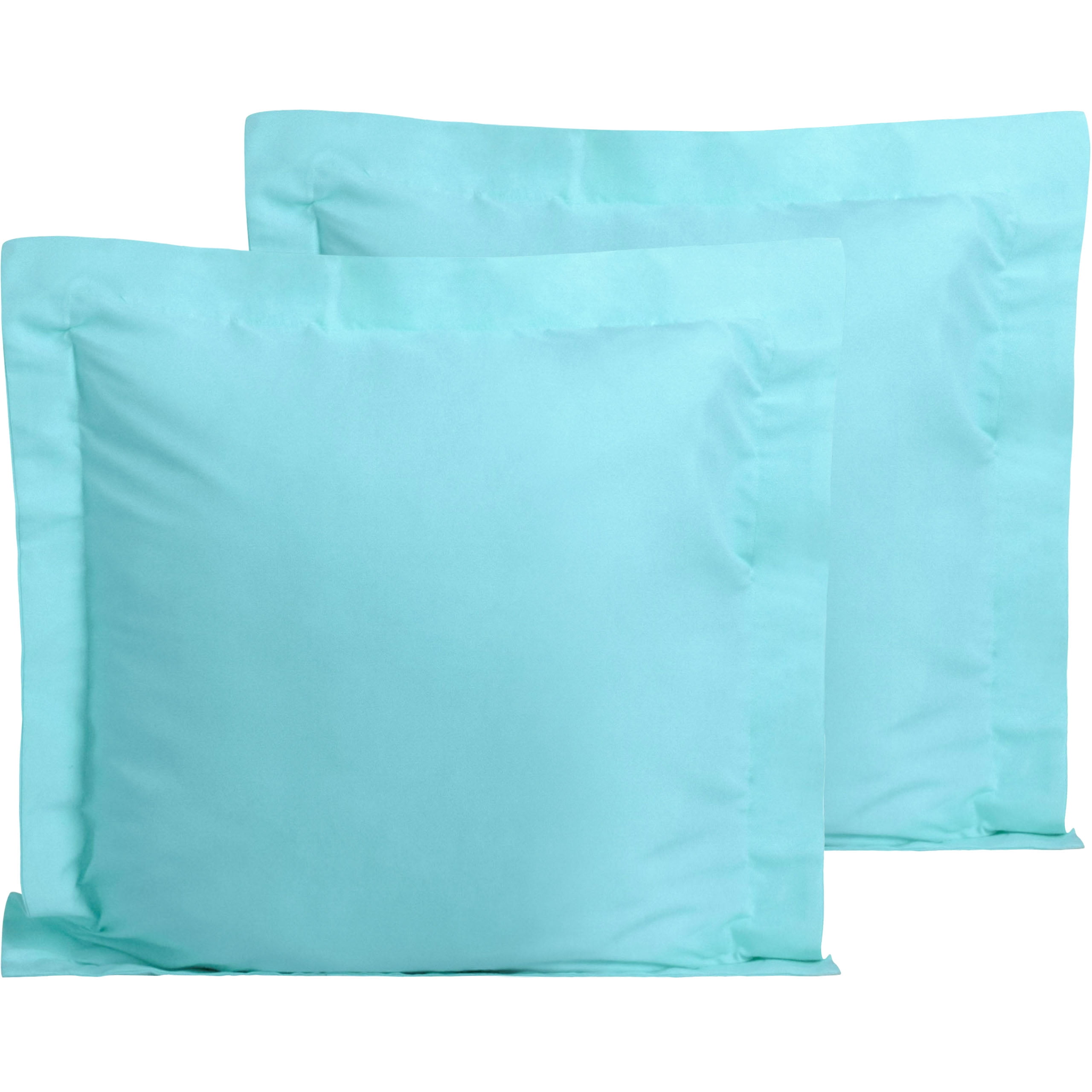 FLXXIE 2 Pack Microfiber Euro Pillow Shams, Ultra Soft European Throw