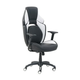 True Innovations High Back Gaming Office Chair With Led Lining Black White Walmart Com In 2020 Office Chair Office Decor Professional Ergonomic Chair