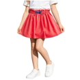 thumbnail image 3 of Loopsun Toddler Girls Casual Skirts 5 to 10 Years Solid Summer Ruffled Elastic Waist Daily Skirts, 3 of 5