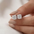 thumbnail image 5 of Pompeii 1 - 8Ct Cushion Cut Diamond Studs 14k Gold Lab Grown Women's Earrings (,VS1-VS2), 5 of 6