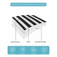thumbnail image 5 of Black Striped Twin Size Down Alternative Comforter, Lightweight Comforter Quilt Bedding Set with Pillow Shams Modern Farmhouse Black and White Stripes All Seasons Bed Comforter Duvet Insert 68"x86", 5 of 7