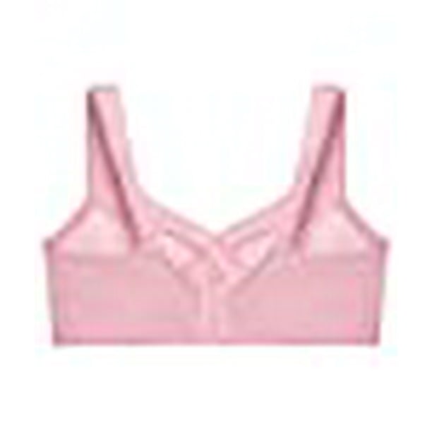 Glamorise Womens MagicLift Original Support Wirefree #1000 Full Coverage Bra,  Centennial Pink, 40D US 