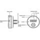 thumbnail image 2 of Combination Lock - 1 Piece Wall Combination Cam Cabinet Combination Lock, Convenient Keyless Lock (size: 26mm), 2 of 5