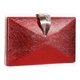 thumbnail image 5 of Bolso bandolera para mujer Cadena de moda PU brillante para asistir a banquetes (rojo), 5 of 5