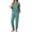 Haze Blue, variant on MINTREUS Lounge Sets for Women Two Piece Pajama Set Short Sleeve Pjs Joggers Long Pants Tracksuit with Pockets