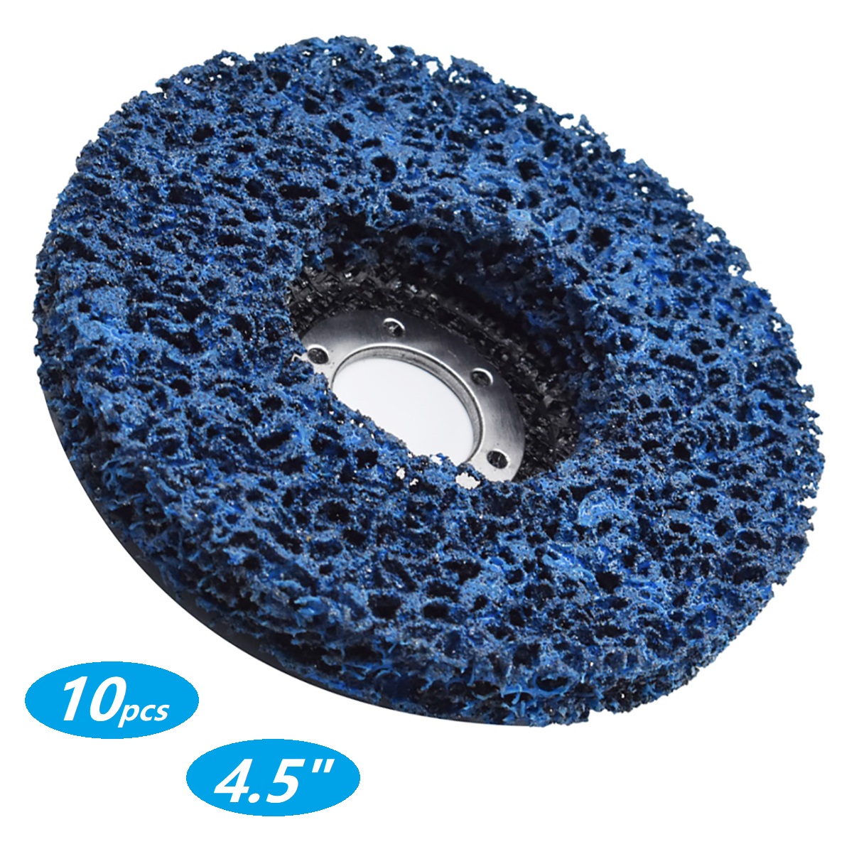 10 Pack 4-1/2 x 7/8 inch Strip Clean Discs Fits For Angle Grinders ...