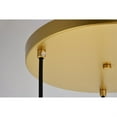 thumbnail image 5 of Baxter 3 Lights Brass Pendant With Frosted White Glass, 5 of 5