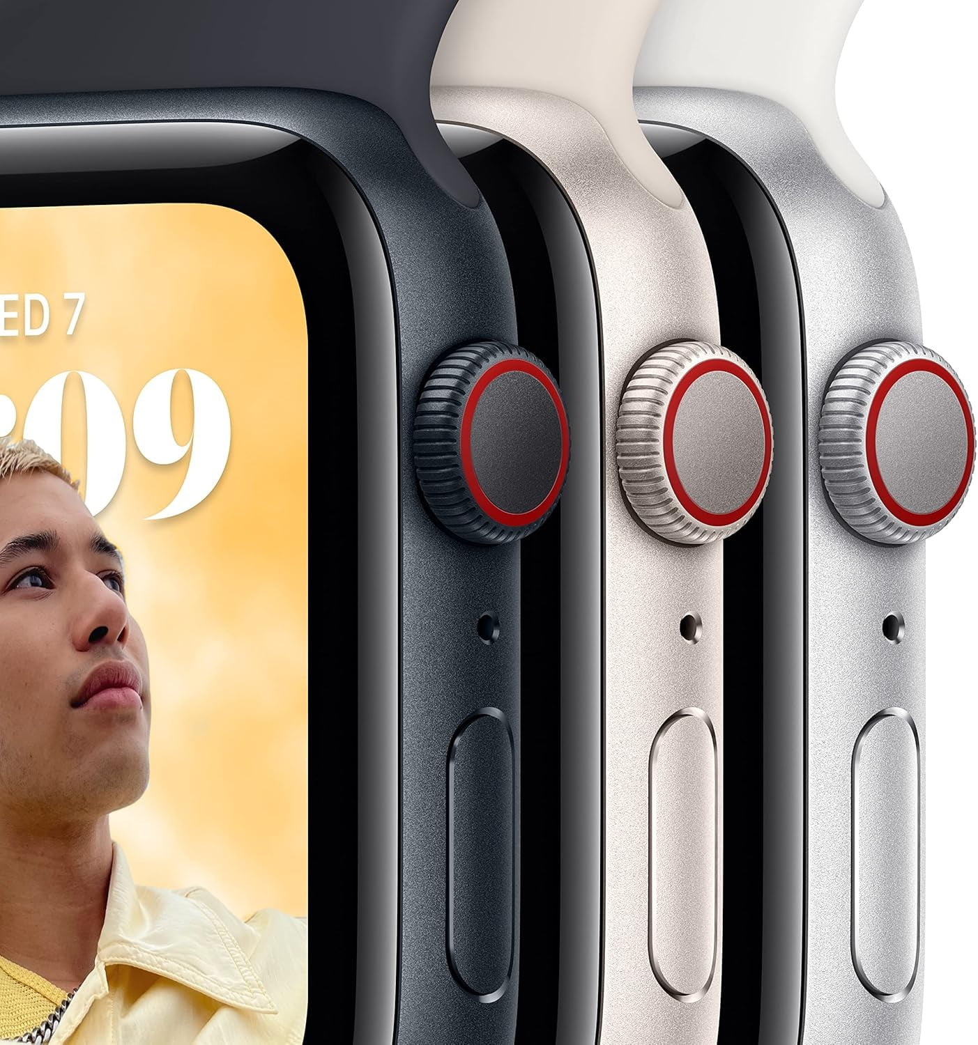 Restored Apple Watch Series 8 GPS 45mm Silver Aluminum Case with White Sport Band - S/M. Fitness Tracker, Blood Oxygen & ECG Apps, Always-On Retina Display (Refurbished)
