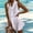 White, variant on Morttic Women's Casual Solid Color Ruffled Sleeveless Summer Mini Dress, Perfect for Weekend Retreats & Daily Wear White,S