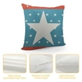 thumbnail image 4 of JRXY Outdoor Pillow Covers, 4th of July American Flag Independence Day Five-Pointed Stars Pillow Covers, Throw Pillow Covers Waterproof Throw Pillows, Outdoor Pillows for Patio Couch White, 4 of 5