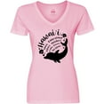 thumbnail image 3 of Inktastic Hawaii Islands with Dolphin Women's V-Neck T-Shirt, 3 of 5