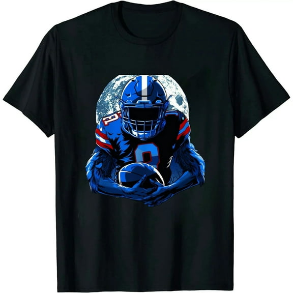 Qinduosi Football Team Fan Short Sleeve Crewneck Mens T Shirts - Football Graphic Tees Men Black
