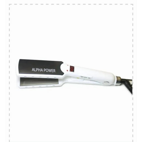 Professional Flat Iron Hair Straightener, 1.5 Inch Titanium Ionic , Alpha New York