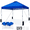 Blue-1, variant on Nalwort 10x10 Pop Up Canopy Tent with 99% UV Blocking, Instant Portable Sun Shade for Party, Includes Sandbags & Stakes,Blue