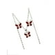 thumbnail image 3 of COLLAR DE MARIPOSA ROJA DE PLATA Y ARETES, 3 of 4