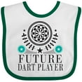 thumbnail image 3 of Inktastic Future Dart Player Dart Board Boys or Girls Baby Bib, 3 of 4