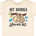 thumbnail image 4 of Inktastic My Nonna Loves Me with Sloth and Hearts Boys or Girls Baby Bodysuit, 4 of 5
