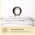 thumbnail image 4 of Bewildely Ollas de vidrio de doble escaldado Capacidad para alimentos para bebés Transparente Cocción a fuego lento Tapa resistente al calor Cocina y Comedor 1900 ml, 4 of 6