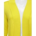 thumbnail image 3 of Women & Plus Open Front Knit Long Sleeve Pockets Sweater Cardigan, 3 of 4