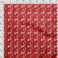 thumbnail image 3 of oneOone Cotton Poplin Red Fabric Merry Christmas Sewing Material Print Fabric By The Yard 56 Inch Wide-LZZ, 3 of 4