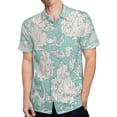 thumbnail image 4 of High Quality Hawaiian Shirts for Men Short Sleeve Aloha Beach Shirt Floral Summer Casual Button Down Shirts Blouses 6YWDGM, 4 of 7