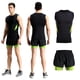 thumbnail image 2 of 1 Pieza de Chaleco Sin Mangas Jersey de Ciclismo para Hombres con Pantalones 3XL Fluo Green Black, 2 of 9