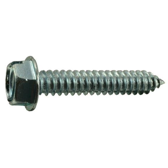 5/16" x 1-3/4" Zinc Slotted Hex Washer Head Sheet Metal Screws (6 pcs.)