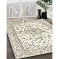 thumbnail image 3 of Ahgly Company Machine Washable Indoor Square Traditional Lemon Chiffon Beige Area Rugs, 5' Square, 3 of 7