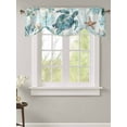 thumbnail image 2 of Tie Up Valance Curtain for Kitchen,Summer Sea Turtle Starfish Rod Pocket Short Curtains Adjustable Tie-Up Shade Valances,Abstract Marine Life Coral Window Treatment for Bathroom Living Room Bedroom, 2 of 8