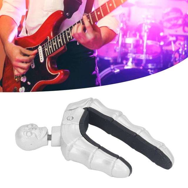 Guitar Capo Skull Knob Locking Design Ukulele Capo Stringed Instrument Accessories For Electric Acoustic Guitars Ukulele