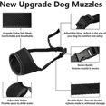 thumbnail image 3 of Bozal para perros, bozal suave de nailon anticaída, bozal transpirable de malla para beber con lazo ajustable., 3 of 4