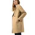 thumbnail image 3 of INSPIRE CHIC Manteau Mi-Long pour Femme à Double Boutonnage, Raglan, à Revers, à Manches Longues, 3 of 6
