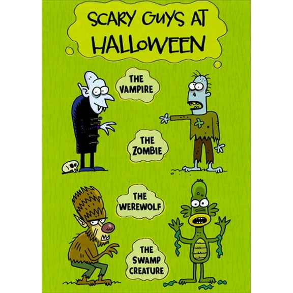 Designer Greetings Scary Guys at Halloween Funny : Humorous Halloween Card for Husband