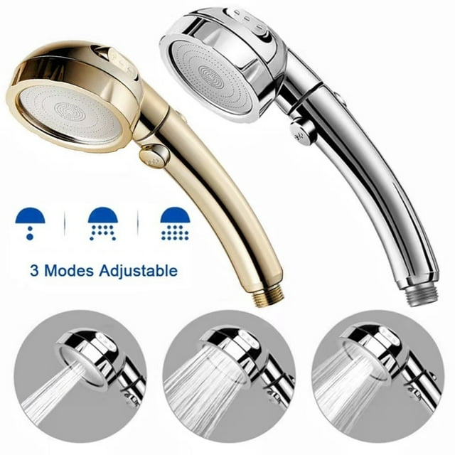 Upgraded Handheld Shower Head with ON/OFF Pause Switch 3 Spray Modes