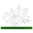 thumbnail image 2 of New Genuine Nissan Knob Switch Front Seat Reclining Left OE 87063ZX01B, 2 of 10