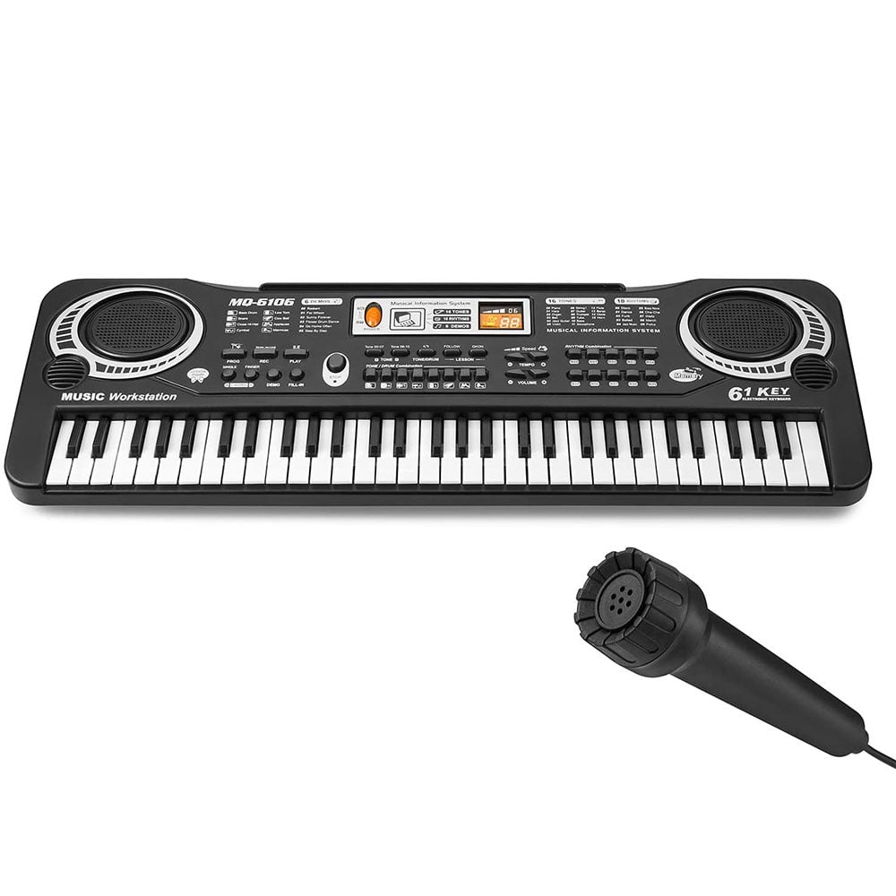 JINGPENG 61 Keys Kid Toy Keyboard Piano, Portable Electronic Musical