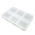 thumbnail image 1 of Bewildely Pill Case Transparent 6 Grids Plastic Necklace Dispenser Containers Jewelry Travel Household Storage Pills for Elderly Type3, 1 of 6