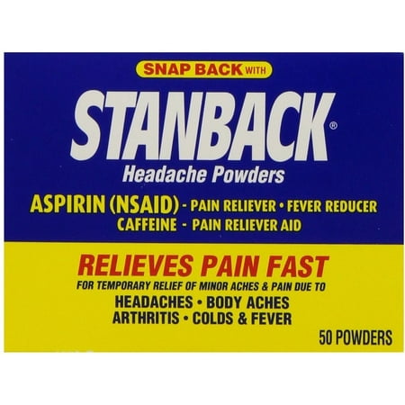 Stanback Headache Powders 50 Each (Pack of 3)