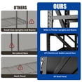 thumbnail image 5 of Heavy Duty Metal Garage Storage Rack, Black, 71 in x 23.7 in x 69 in, 5 of 9