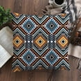 thumbnail image 5 of Throw Pillow Covers Pack of 2 Double-Sided Printing Home Indoor and Outdoor Sofa Bed Decor 18 x 18 Inch Traditional Ethnic Geometric Pattern pillowcover(18x18, Boho Geometric Pattern), 5 of 6
