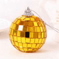 thumbnail image 7 of 72-Piece Mirror Disco Ball Decoration, Party or DJ Lighting Effects, Home Stage Props (2 Inches, Gold), 7 of 7