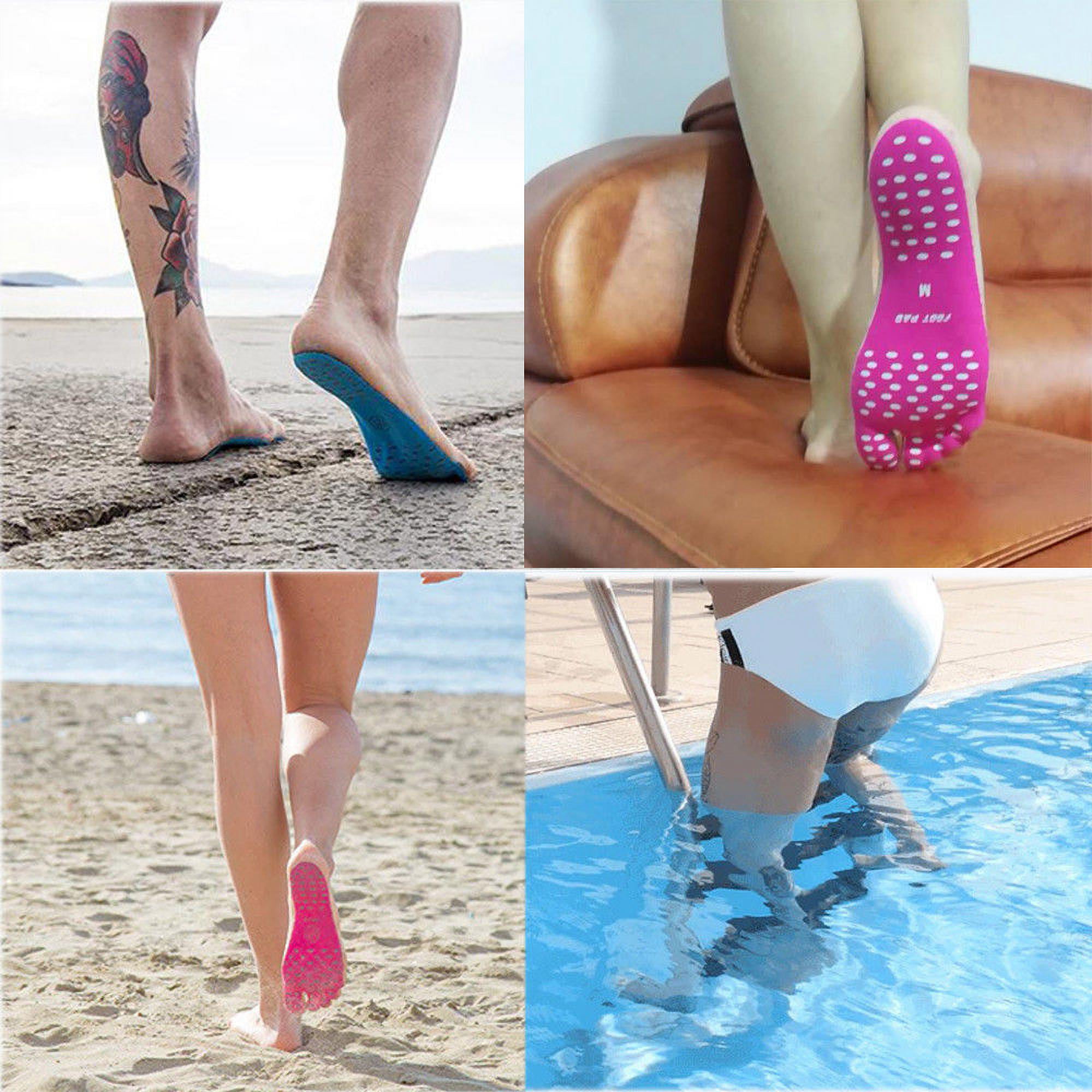 2018 Sticker Shoes Stick on Soles Sticky Pads for Feet Beach Foot Protection Mat 