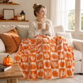 thumbnail image 4 of Fall Flannel Fleece Throw Blanket, Halloween Thanksgiving Multiple Patterns Soft Plush Warm Blanket, Decorative Holiday Blanket for Couch Bed Sofa Home Decor, 4 of 5