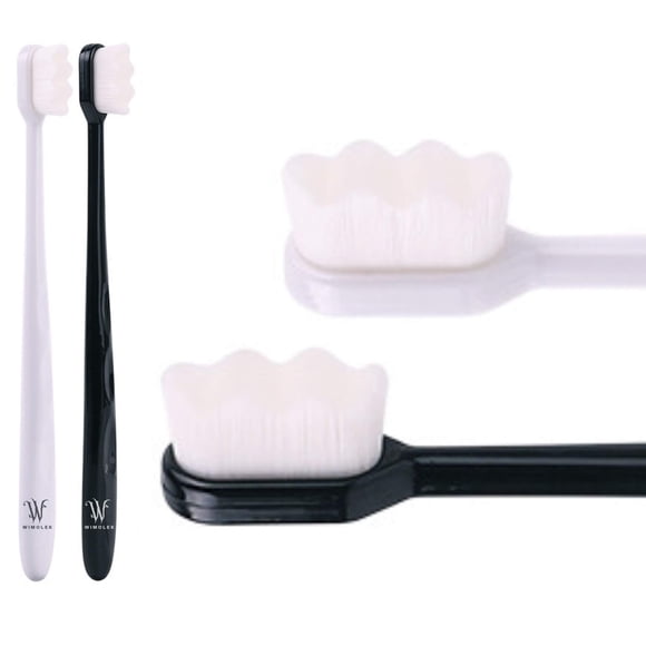 Cepillo de dientes Wimolek Ultra Suave de 20.000 cerdas, paquete de 2