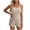 Khaki, variant on Womens Cami Pajama Sets 2 Piece Ribbed Knit PJs Soft Sleeveless Spaghetti Strap Tank Top and Elastic Waist Shorts Camisole Set