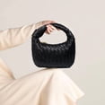 thumbnail image 7 of XXXFLOWER Woven Handbags for Women - Soft PU Leather Clutch Bag Designer Ladies Hobo Bag, Handmade Fashion Casual Dumpling Bag, 7 of 7