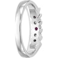 thumbnail image 5 of Designer 14K White Gold Diamond With Ruby Band Made In India -Jewelry By Sweet Pea Creations, 5 of 7