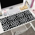 thumbnail image 4 of Desk Mat Large Mouse Pad, Black White Geometric Aesthetic XL Mouse Pad Extended Full Desk Gaming Mousepad XL Long Keyboard Mouse Mat Desk Pad 31.5''''X11.8'''' Desk Accessories for Women Men, 4 of 6
